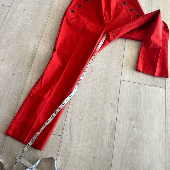 Anthropologie Essential Slim Trousers in Red size 14 - Picture 3 of 8